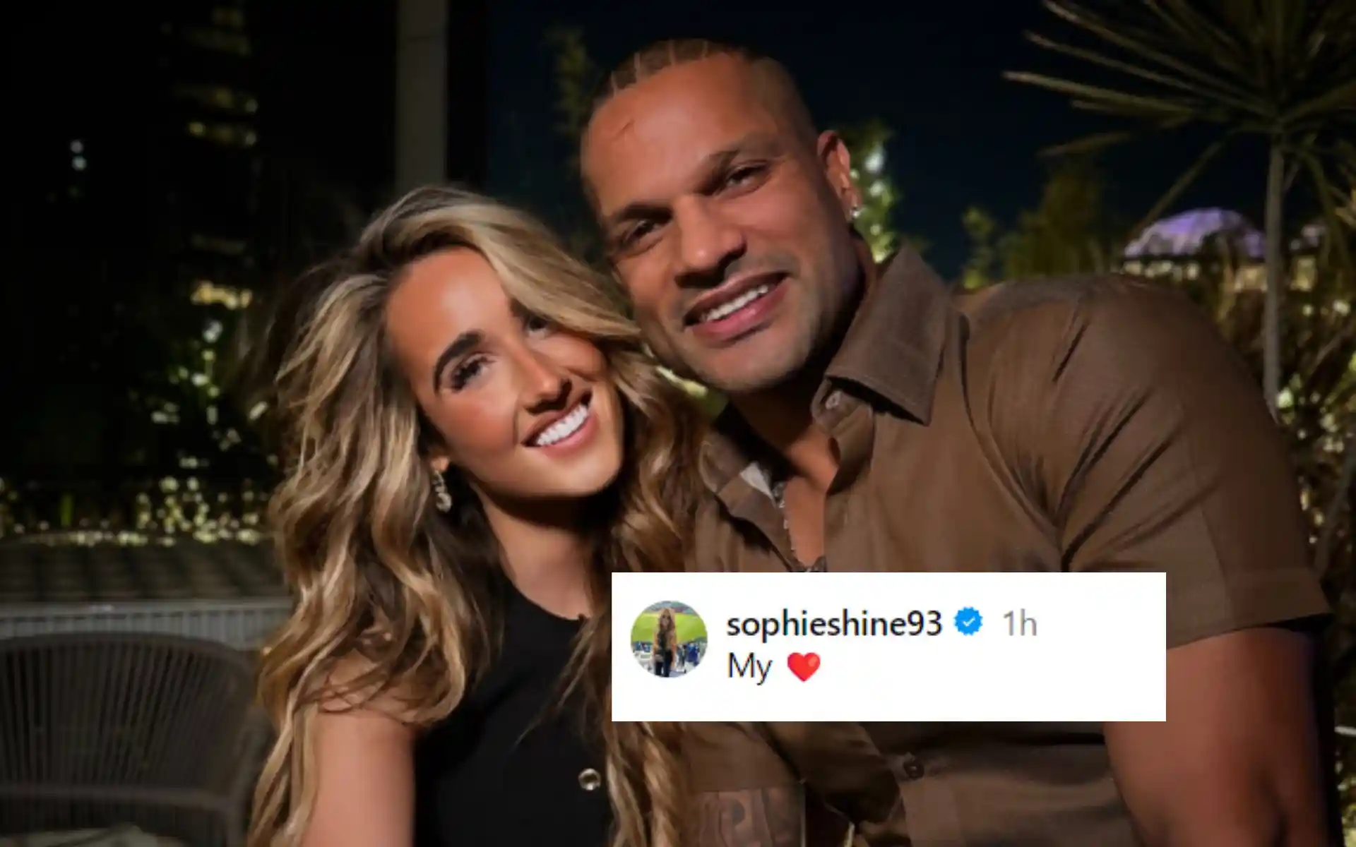 Shikhar Dhawan And Sophie Shine Make Relationship Official With Romantic Post